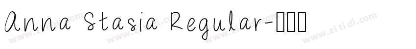 Anna Stasia Regular字体转换